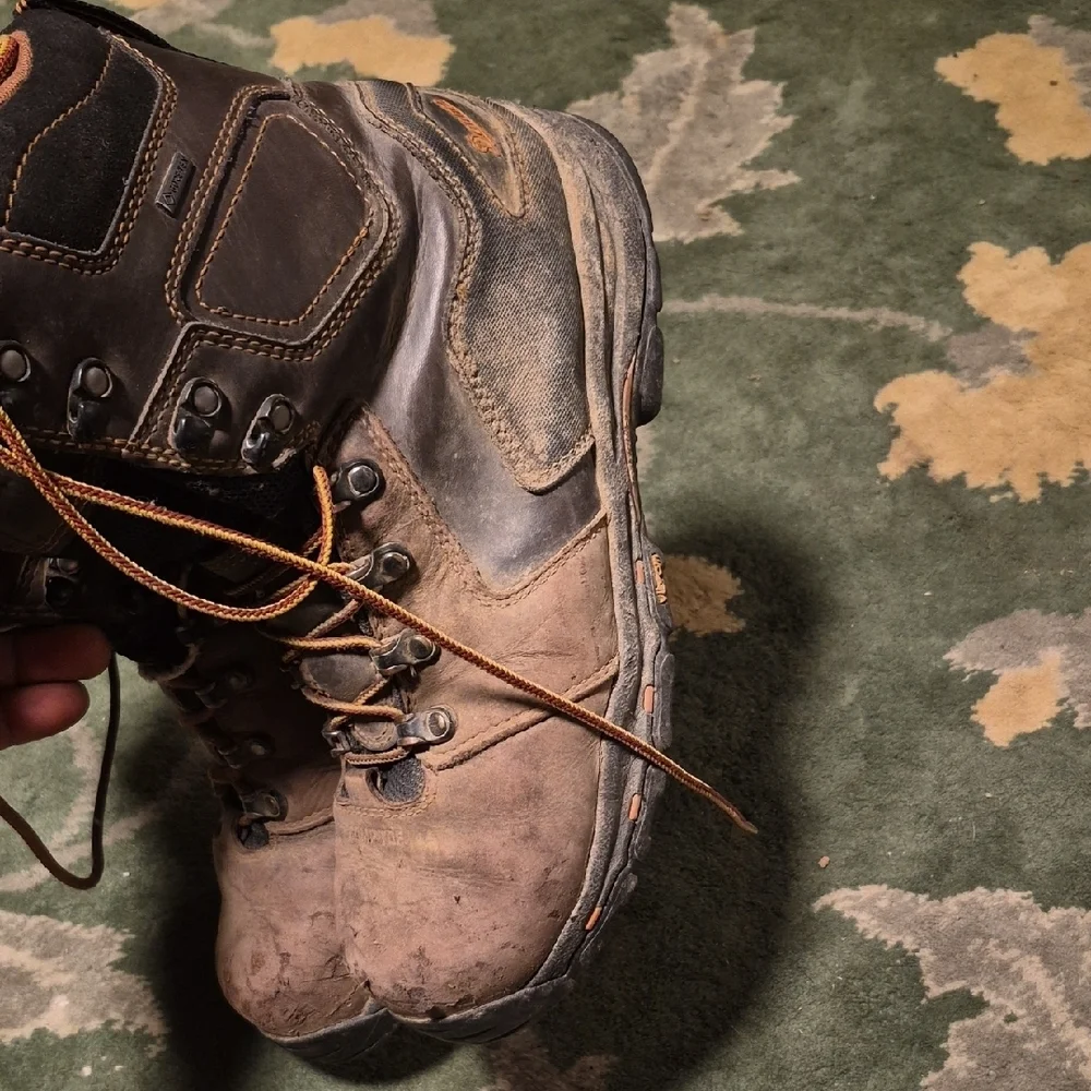 Danner Brown and Black Leather Hiking Boots
